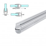 D SHAPED SHOWER DOOR SEAL FOR 8-10mm GLASS